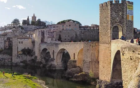 Besalú, Banyoles Lake & Volcanic Castellfollit from Girona