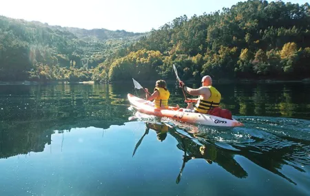 Kayaking and Waterfall in Peneda-Gerês National Park from Porto