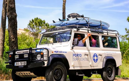 Surf Lessons in Porto with transfer at Porto Surf School