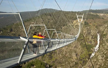 From Porto Suspension Bridge 516 Arouca and Passadiços do Paiva