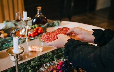 Assemble a board of Portuguese Cheeses, Sausages and Antipasti