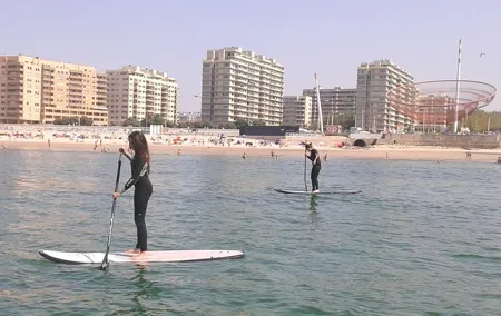 Private SUP lesson for two in Matosinhos Beach