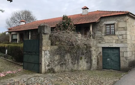 Traditional Portuguese cuisine and wines on a old farm