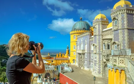 Sintra and Cascais Small Group Tour in a Van With Tickets