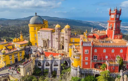 Small Group Pena Palace, Sintra, Regaleira and Cascais