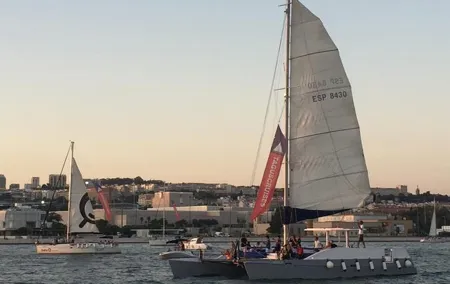 Lisbon Sunset Catamaran Cruise on the Tagus River