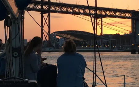 Lisbon Sunset Sensations on a Private Sailing Boat with wine&snacks