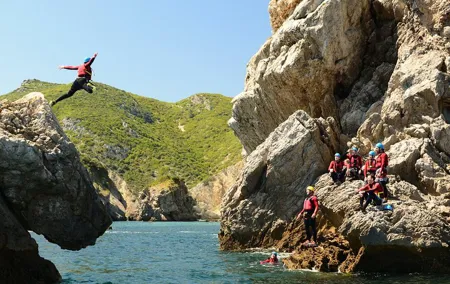 Coasteering in the Arrabida Natural Park (Lisbon region)