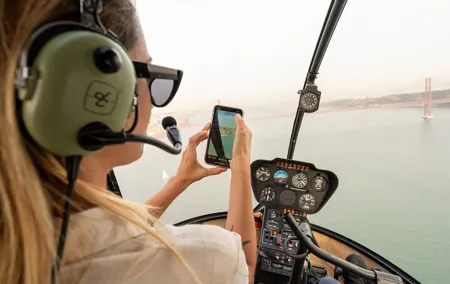 Lisbon 360 City Tour: Bike tour, Boat Trip and Helicopter Flight
