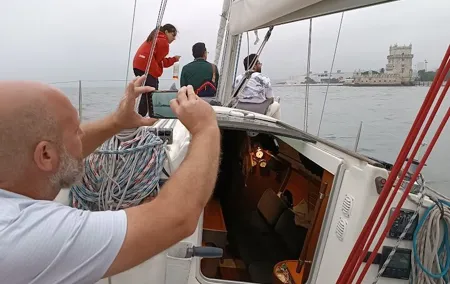 Private Lisbon Sailboat Tour with Welcome Drink