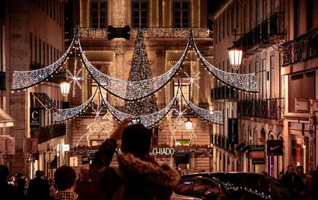 Lisbon by Night: Christmas Lights Photo Walk With a Local