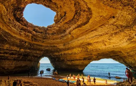 Algarve private day tour from Lisbon with benagil cave boat ride