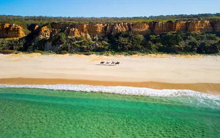 Horseback riding on the beach with lunch (4-5 hours)