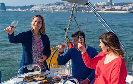 Lisbon: Wine Tasting with Sommelier on a Private Sailboat