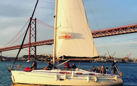 Lisbon Sailboat Ride in Tejo River with Private Transfer