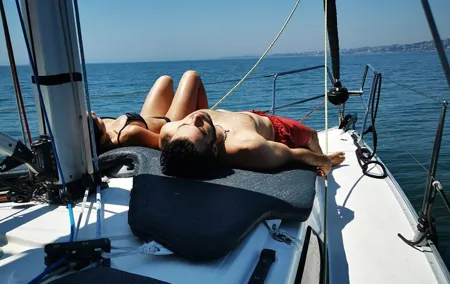 Private Beach Escape aboard a Sailboat