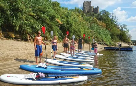 Fun & lunch - Stand Up Paddle day tour in Obidos Lagoon