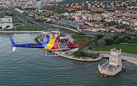 Lisbon Premium Helicopter Experience and Historic City Tour