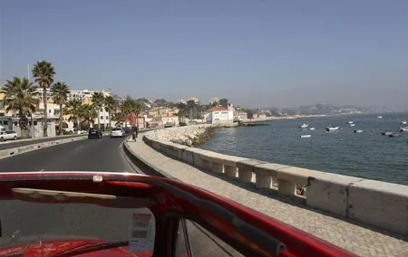 The beaches between Lisbon and Cascais (The Estoril Coastline) with lunch