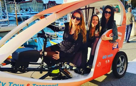 Nice: Visit of Nice by electrically assisted bike taxi 1 hour.