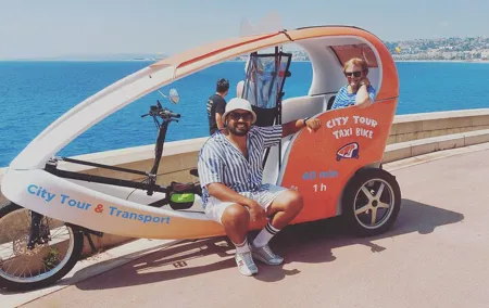 Private and Guided Velotaxi Tour in Nice 2h30