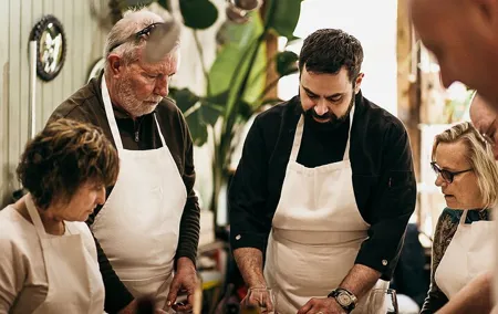 Market Tour, Cooking Class & Lunch with Chef in Lyon Studio