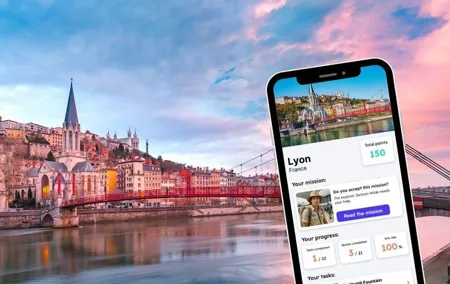 Lyon Exploration Game and City Tour on your Phone