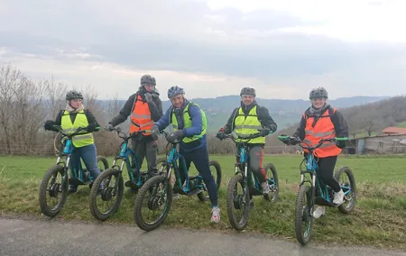 Electric scooter ride in the West of Lyon