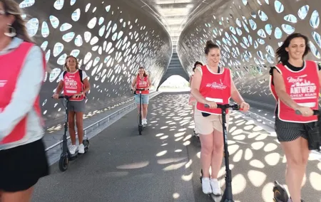 Guided E-kickscooter tour: The big five of Antwerp