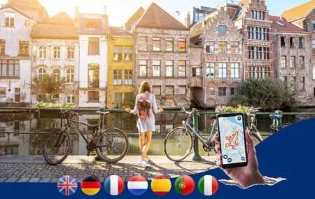Ghent: City Walk with Audio Guide in 7 Languages on your Phone
