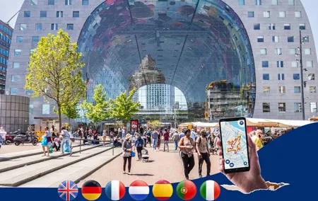 Rotterdam: City Walk Audio Guide in 7 Languages on your Phone