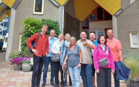 Private Tour of Delft & Rotterdam with Cube House and Transfer