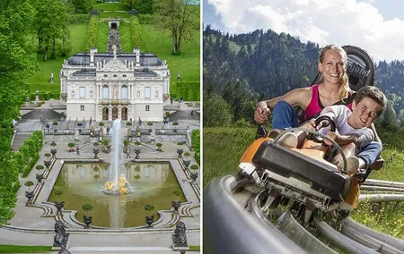 Private Linderhof Castle, Entry-Ticket - optional Toboggan Run