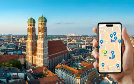 Self-guided scavenger hunt and city game in Munich