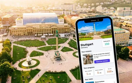 Stuttgart Exploration Game and City Tour on your Phone