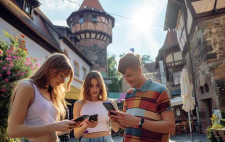 Private audio book city rally in Nuremberg’s old town