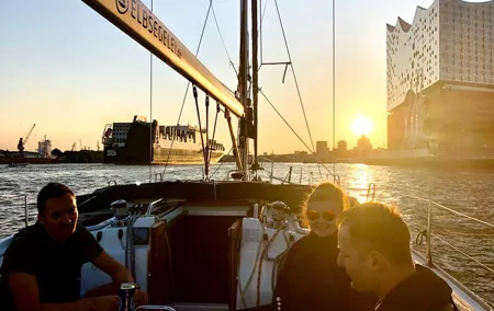Yacht Sailing After Work Tour of Hamburg Harbor