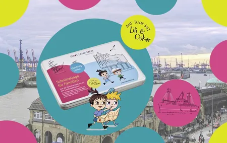 Self-guided sightseeing scavenger hunt for families in Hamburg