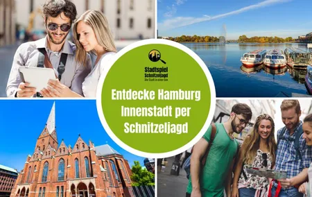 City game scavenger hunt Hamburg city center - independent city tour