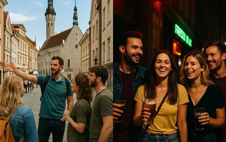 Old Town Walking Tour, Pub Crawl and Accommodation in Tallinn