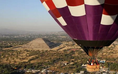 Teotihuacan Hot Air Balloon Ride with Optional Bike or Walking Tour