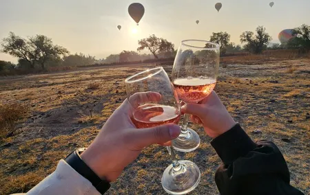 Balloon flight + Transportation + Breakfast in Cave or buffet + Pyramids