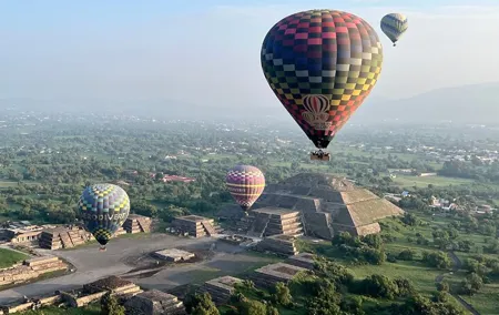 Hot Air Balloon Flight over Teotihuacán