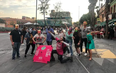 Drinks, Music and Lucha libre on a Saturday Night in Mexico City
