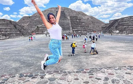 Guadalupe Shrine And Teotihuacan Pyramids From Mexico City