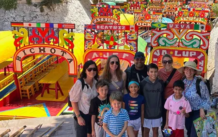 Xochimilco Boat Ride with Kids