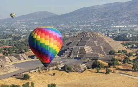 Hot Air Balloon Ride over Teotihuacan