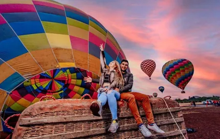 Balloon flight with or without Teotihuacan half day tour