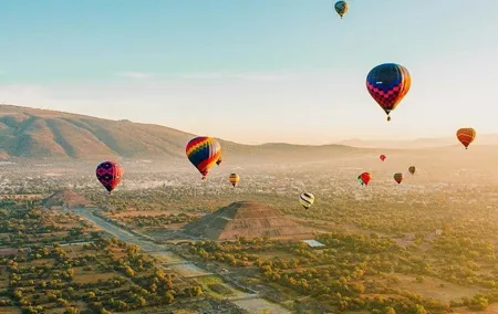 Teotihuacan´s Best Balloon Flight: Pyramids and Brewery tours
