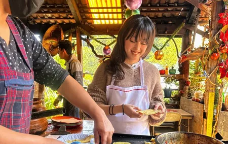 Rural cooking class at the mountains